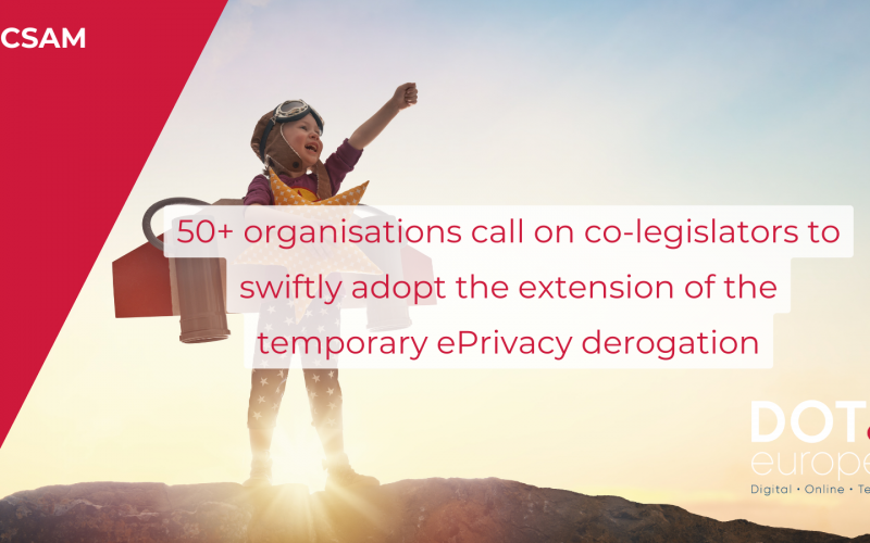 Tech trade associations and NGOs call for a swift adoption of the ePrivacy derogation extension